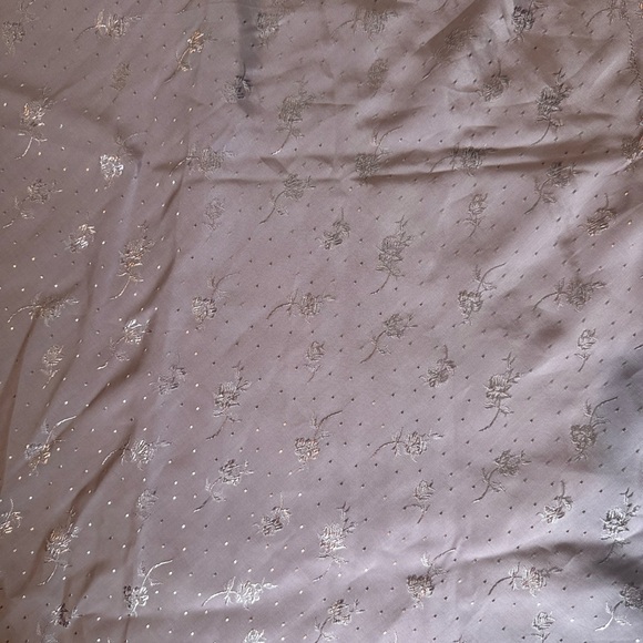 Lilac Purple A-Line Midi Skirt with floral design - Picture 2 of 2